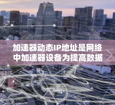 加速器动态IP地址是网络中加速器设备为提高数据传输效率而使用的一种技术。它允许加速器根据网络需求自动获取和管理IP地址,从而在动态的网络环境中优化性能。以下是对这一概念的详细解释 加速器动态IP地址是网络中加速器设备为提高数据传输效率而使用的一种技术。它允许加速器根据网络需求自动获取和管理IP地址,从而在动态的网络环境中优化性能。以下是对这一概念的详细解释