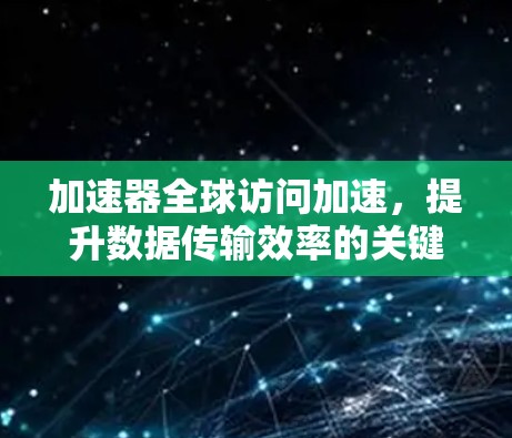 加速器全球访问加速，提升数据传输效率的关键技术