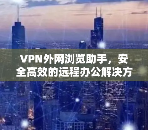 VPN外网浏览助手，安全高效的远程办公解决方案