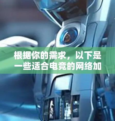 根据你的需求，以下是一些适合电竞的网络加速工具，并附有详细信息
