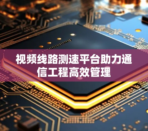 视频线路测速平台助力通信工程高效管理