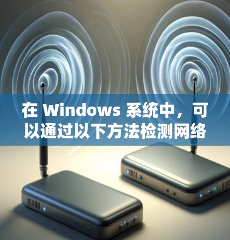 在 Windows 系统中，可以通过以下方法检测网络连接速度